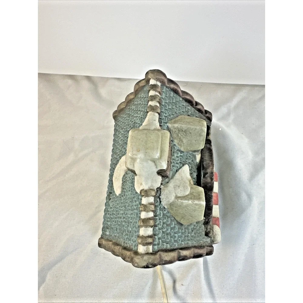Vintage Christmas Collection Porcelain Lighted House - Flower Shop c 1995